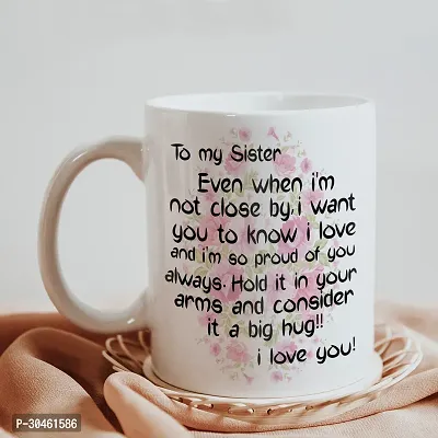 To My Sister Rakhi Gift for Sister Printed Coffee Mug, Teddy, Chocolate, Keychain-thumb3