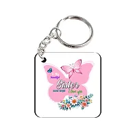 To My Beautiful Sister Rakhi Gift for Sister Printed Coffee Mug, Teddy, Chocolate, Keychain-thumb2