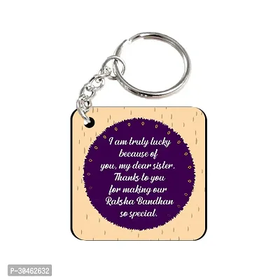 I am Truly Lucky Rakhi Gift for Sister Printed Coffee Mug, Teddy, Chocolate, Keychain-thumb2