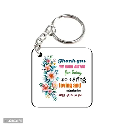 Thank You My Dear Sister Rakhi Gift for Sister Printed Coffee Mug, Teddy, Chocolate, Keychain-thumb3