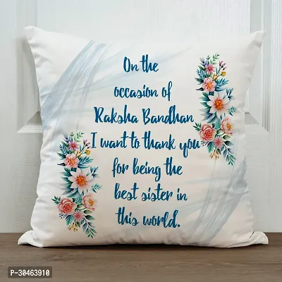 On The occaision of Rakhi Gift for Sister Printed Cushion Cover with Filler-thumb2