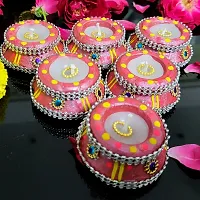 Handcraft Diwali Decoration Candle Set Pack of 6-thumb2