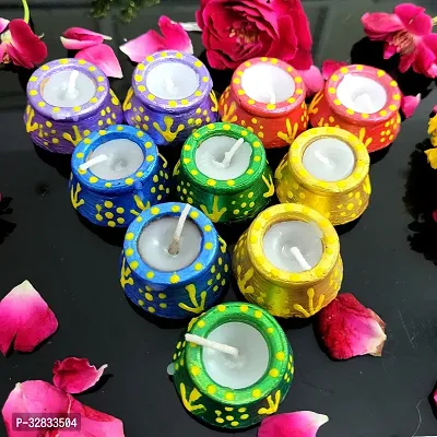 Handcraft Diwali Decoration Candle Set Pack of 10