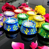 Handcraft Diwali Decoration Candle Set Pack of 10-thumb2