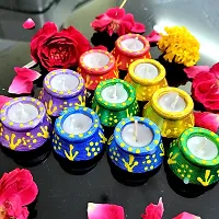 Handcraft Diwali Decoration Candle Set Pack of 10-thumb3