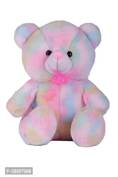 Teddy Bear Soft Toy For Kids Multicolour Toy Soft Toy For Gift Pack 1 Mulli Colour-thumb0