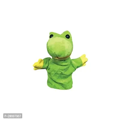 Frog Washable Hand Puppet For Boys Girls Premium Soft Fur Preschool Role Play Toy Puppets Set Of 1-thumb0