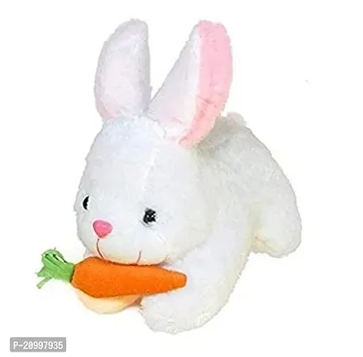 Rabbit With Carrot Stuffed Soft Plush Toy White 30 Cm-thumb2