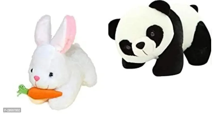 Soft Toy Combo White Rabbit And Panda Plush Playing Toy Gift Boy Girl Art 23