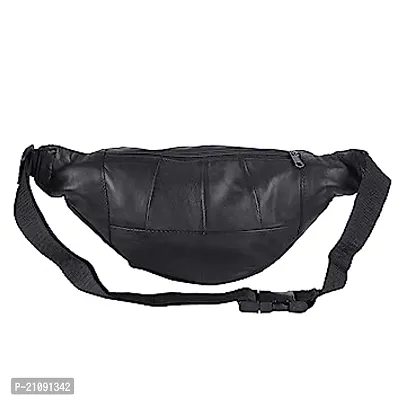 poprex Black Waist Bag Elegant Style Travel Pouch Passport Holder with AdjustableStrap, Waterproof Waist Bag Fanny Pack for Outdoor Running Hiking Walking Travel Super Lightweight-thumb4