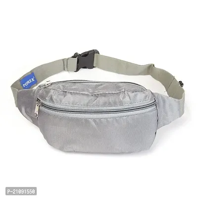 POPREX Chest Bag for Men Women with Adjustable Strap, Waterproof Waist Bag Fanny Pack for Outdoor Running Hiking Walking Travel Super Lightweight(grey )