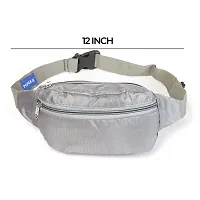 POPREX Chest Bag for Men Women with Adjustable Strap, Waterproof Waist Bag Fanny Pack for Outdoor Running Hiking Walking Travel Super Lightweight(grey )-thumb1
