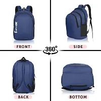 POPREX PolyesterDurable Waterproof Laptop Backpack/Travelling Backpack for Men  Women School and College Students Lightweight Bag in 18 inches( blue)-thumb2