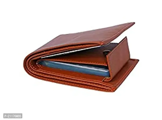 POPREX Popex Leather Wallet for Men | Ultra Strong Stitching Wallet for Boys | Genuiene Leather Wallet for Men (Brown)