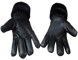 POPREX Hand Glove 1 Pair of Leather Glove, Snow Proof Winter Gloves for Man and Woman Hand Protective from Winter and Cold Bike and Car Riding Glove-thumb3