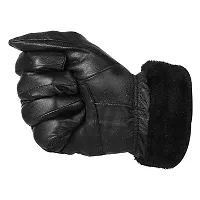 POPREX Hand Glove 1 Pair of Leather Glove, Snow Proof Winter Gloves for Man and Woman Hand Protective from Winter and Cold Bike and Car Riding Glove-thumb2