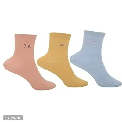 Premium Printed Cotton Socks For Women, Combo