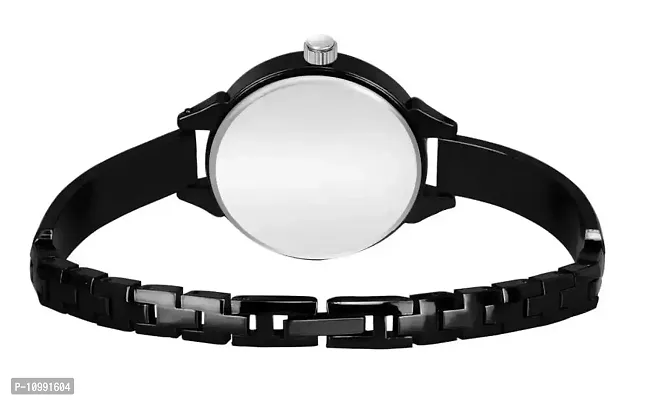 Stylish Black Stainless Steel Analog Couple Watches-thumb4