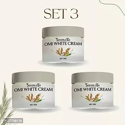 OMI WHITE CREAM 50GR - Advanced Whitening  Brightening Cream, (50 g) Pack of 3