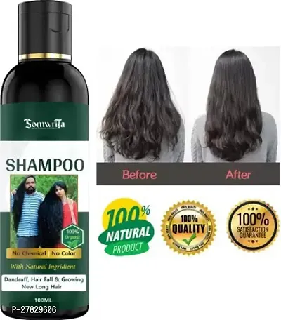 Somwrita Hair Dye Instant Black Hair Shampoo for Women  Men 100% Coverage Shampoo 100ml (Black) Pack Of 1-thumb0