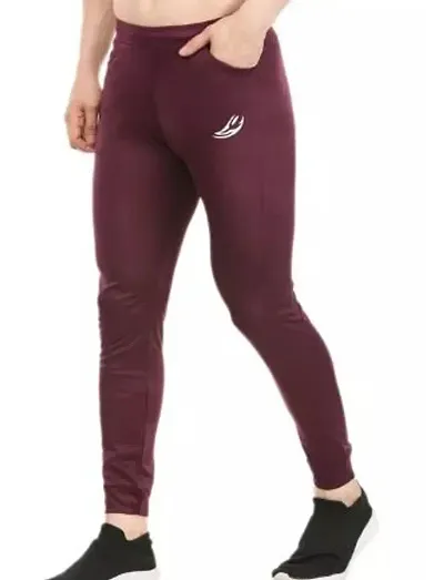 Dry Fit Maroon Sports Trousers Pant with stylish pocket
