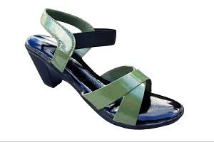 Green Coloured Heel for Women-thumb2