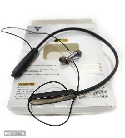 Nt-95  TWS Bluetooth 5.0 Wireless neckband  Waterproof IP7X LED Digital Display Bluetooth Headset  (Black, True Wireless-thumb2