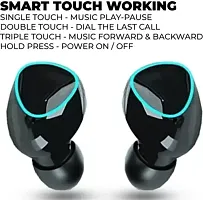 M10 TWS Bluetooth Earbuds Wireless Earbuds (Black, True Wireless) Bluetooth Headset  (Black, True Wireless)-thumb3