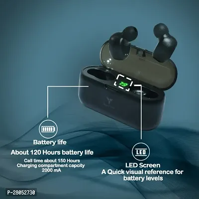 TWS F9 Wireless Stylish Look with Emergency Power bank Earbuds Bluetooth Headset  (Black, True Wireless)