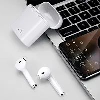 i12 TWS Best Bluetooth Wireless Earphones Buds With Mic White VTH03 Bluetooth Headset  (White, In the Ear)-thumb3