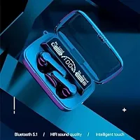 M19 Earbuds/TWS/buds 5.1 Earbuds with 280H Playtime, Headphones Bluetooth Headset  (Black, True Wireless)-thumb1