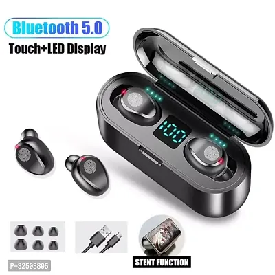 Modern Bluetooth Wireless Earbuds With Microphone-thumb0