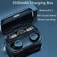 M10 Tws Bluetooth Wireless Earbuds  Power Bank Bluetooth Headset  (Black, In the Ear)-thumb1