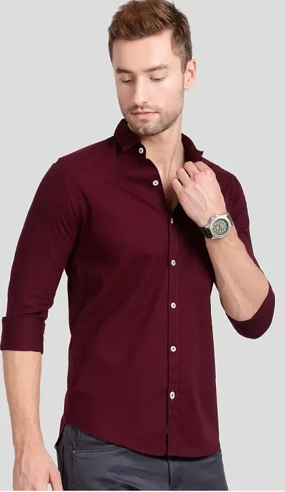 Trendy Cotton Long Sleeves Casual Shirt 