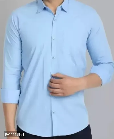 Classic Cotton Solid Casual Shirts for Men-thumb0