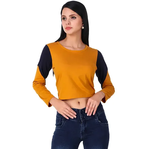 FAIRIANO Women Casual Full Sleeve & Crop top