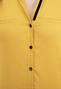 FAIRIANO Women's Cotton Formal & Casual Shir Yellow-thumb4