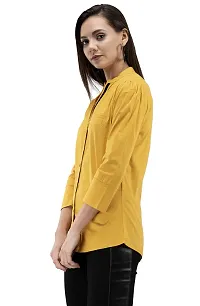 FAIRIANO Women's Cotton Formal & Casual Shir Yellow-thumb2