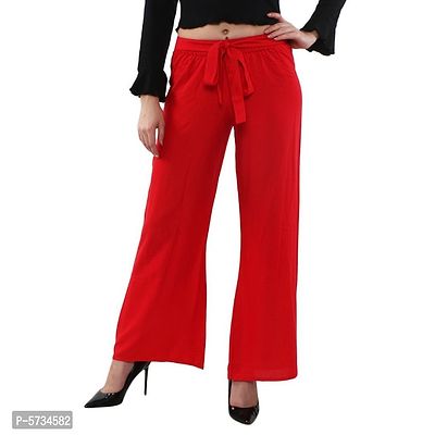 Regular Fit Rayon Palazzo for Women