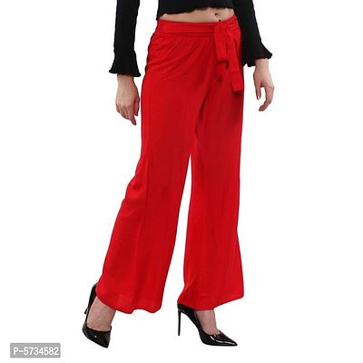 Regular Fit Rayon Palazzo for Women-thumb3