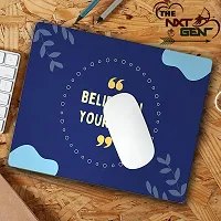 THE NXT GEN Believe in Yourself Motivation Quotes Printed Laptop Computer Rubber Mouse Pad Blue-thumb4