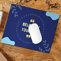 THE NXT GEN Believe in Yourself Motivation Quotes Printed Laptop Computer Rubber Mouse Pad Blue-thumb2