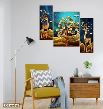 Set of Three Framed Wall Painting for Home Decoration-thumb2