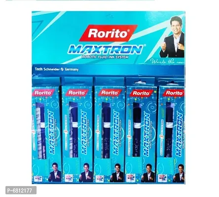 Rorito Maxtron 5 pen 5 refills Blue with1 Writing pad-thumb5