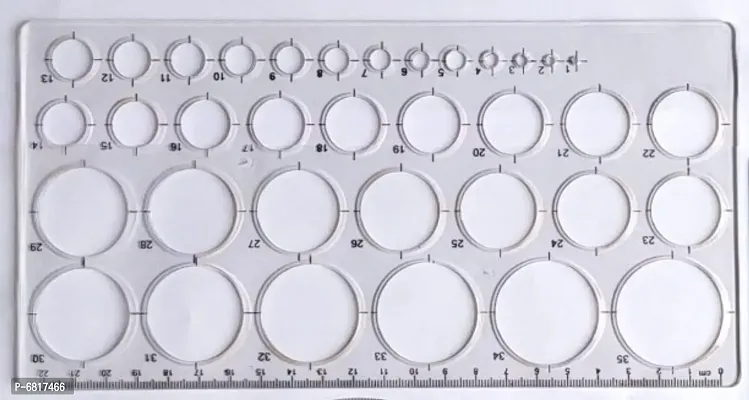 First Click Circle Stencil 35,25,16 circles Set of