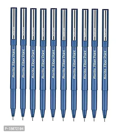 Rorito Fiberpoint  Fiber Point Fiber Tip Gel Pen 10 Blue 10 Black 10 Red 10 Green Pack of 40 Pens-thumb3