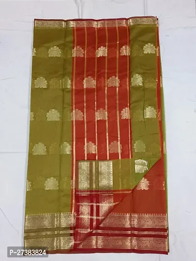 Women Banarasi Silk Georgette  Saree With Blouse-thumb2