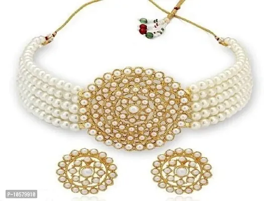 Stylish White Metal Jewellery Sets For Women-thumb0