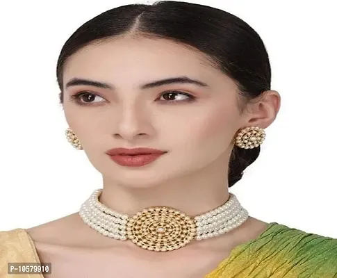 Stylish White Metal Jewellery Sets For Women-thumb2