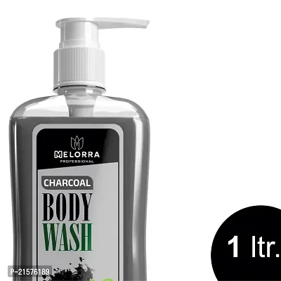 Melorra  Activated Charcoal Body Wash 1000ml-thumb2